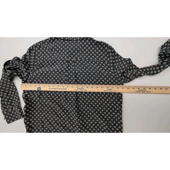 Adriano Goldschmied Alena Shirt Women's Gray 100% Silk 3/4 Sleeve Blouse S Small - Picture 4 of 7